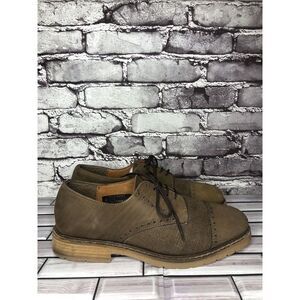 Sacha London Brown Leather Cap Toe Lace Up Casual Oxfords Men’s Sz 10M US/43EU